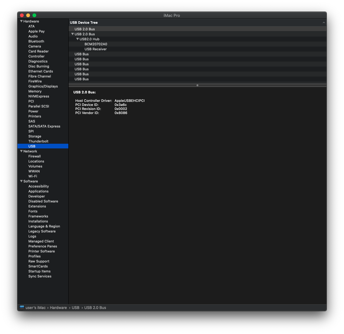 System Information - USB