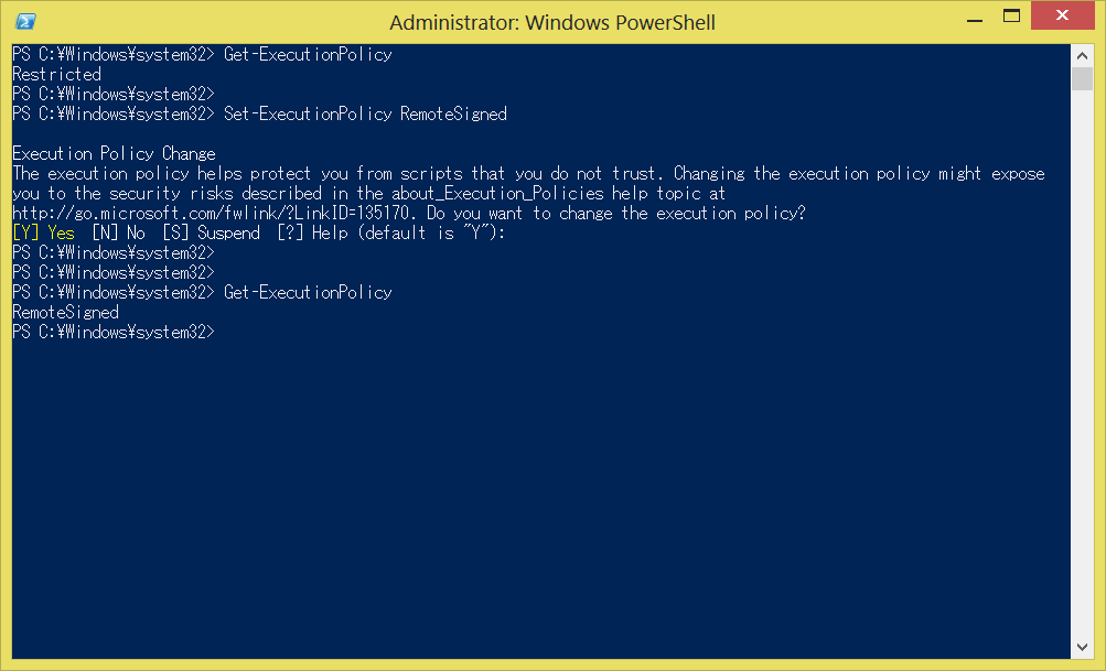 Set-ExecutionPolicy
