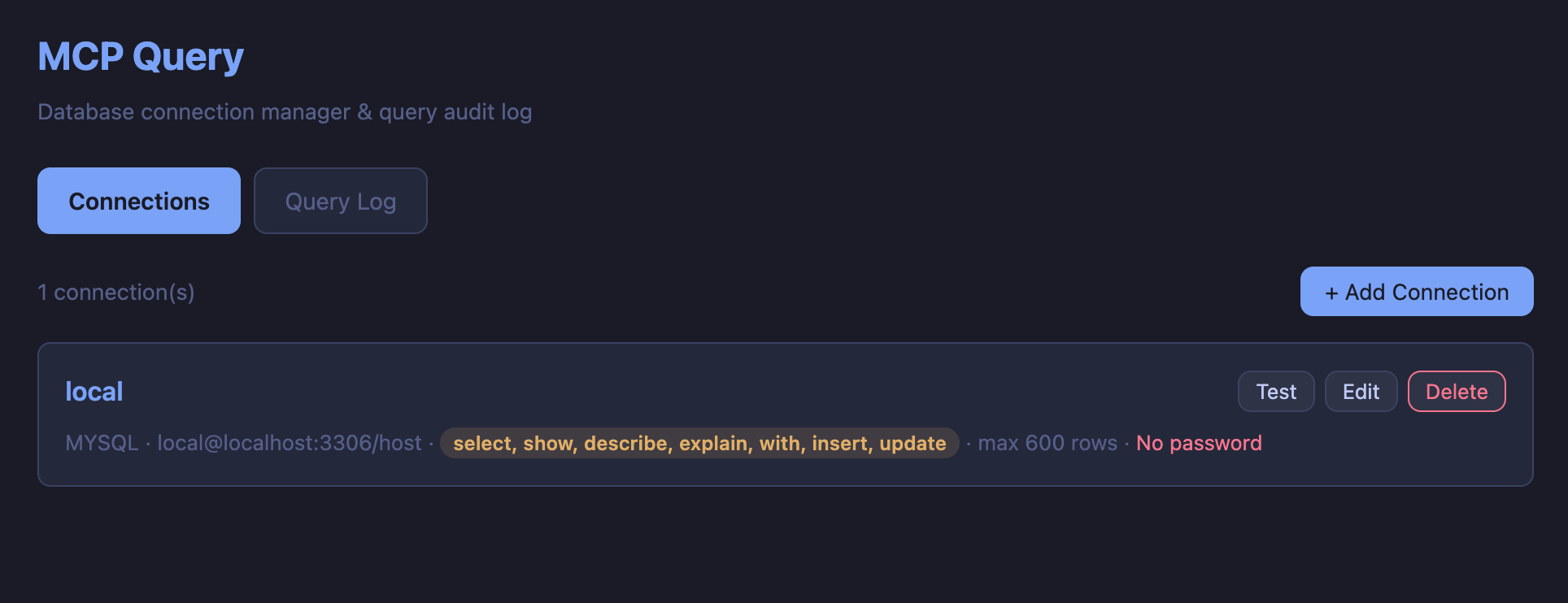 MCP Query - Web UI