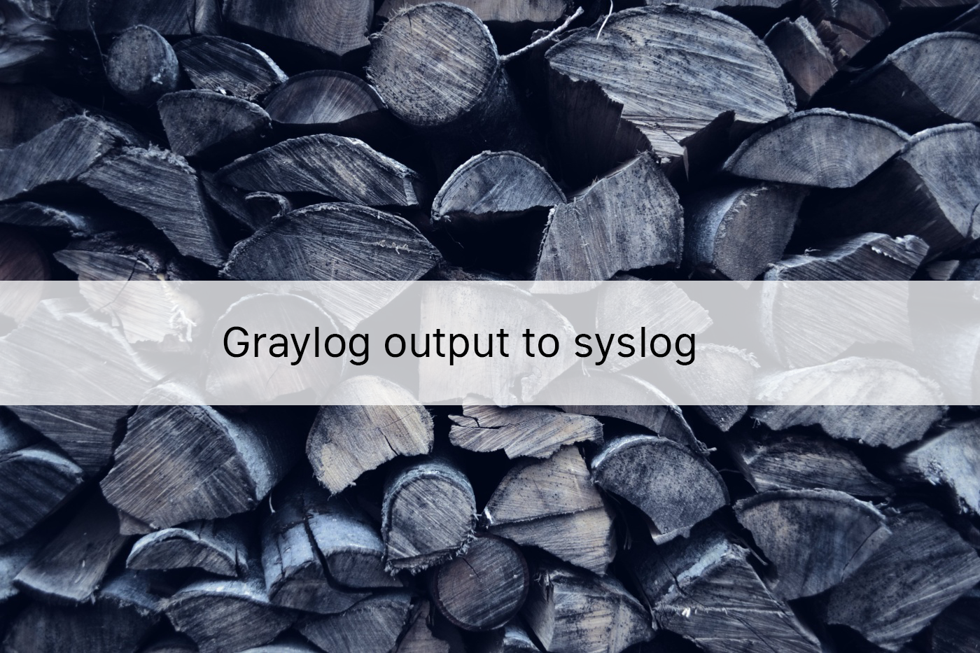 Graylog output plugin Syslog