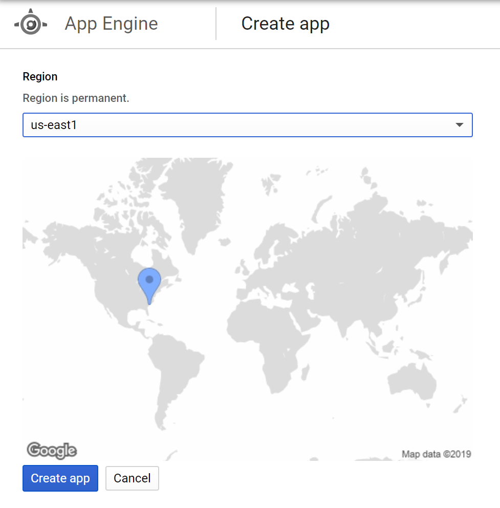 App Engine region choice