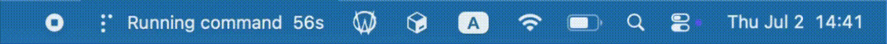 OpenCode Status Bar demo