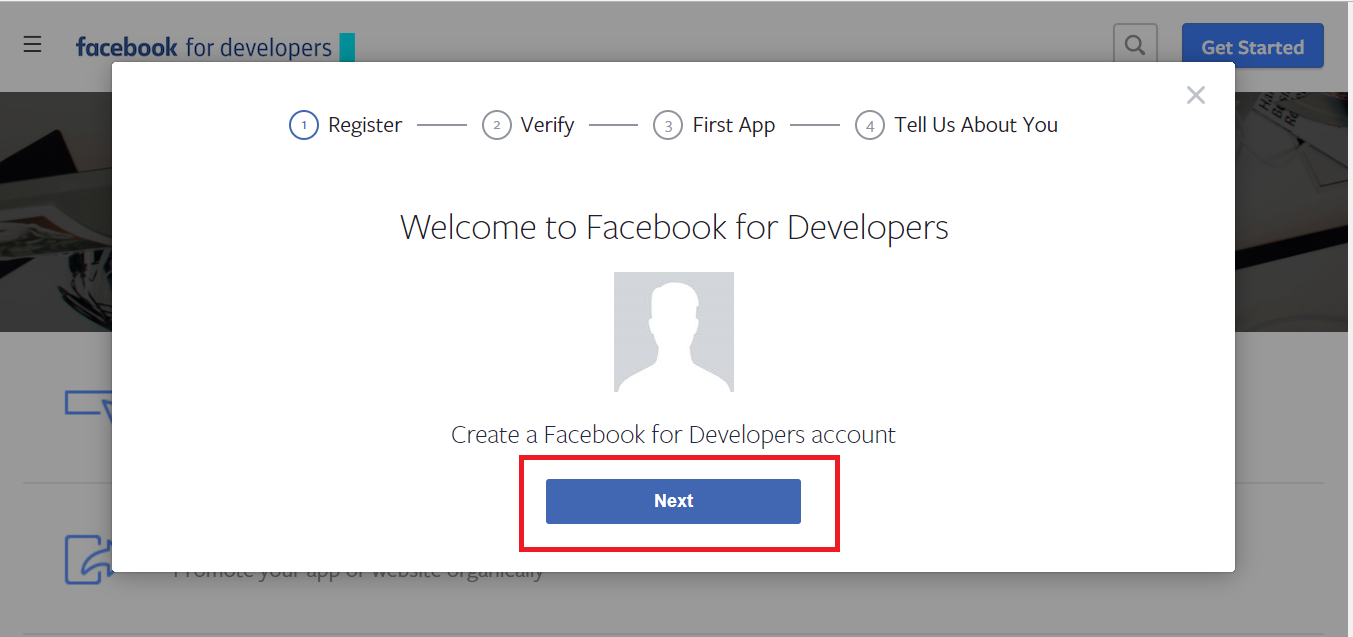 FB Dev Register