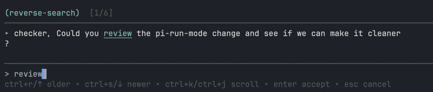 Ctrl+R reverse search