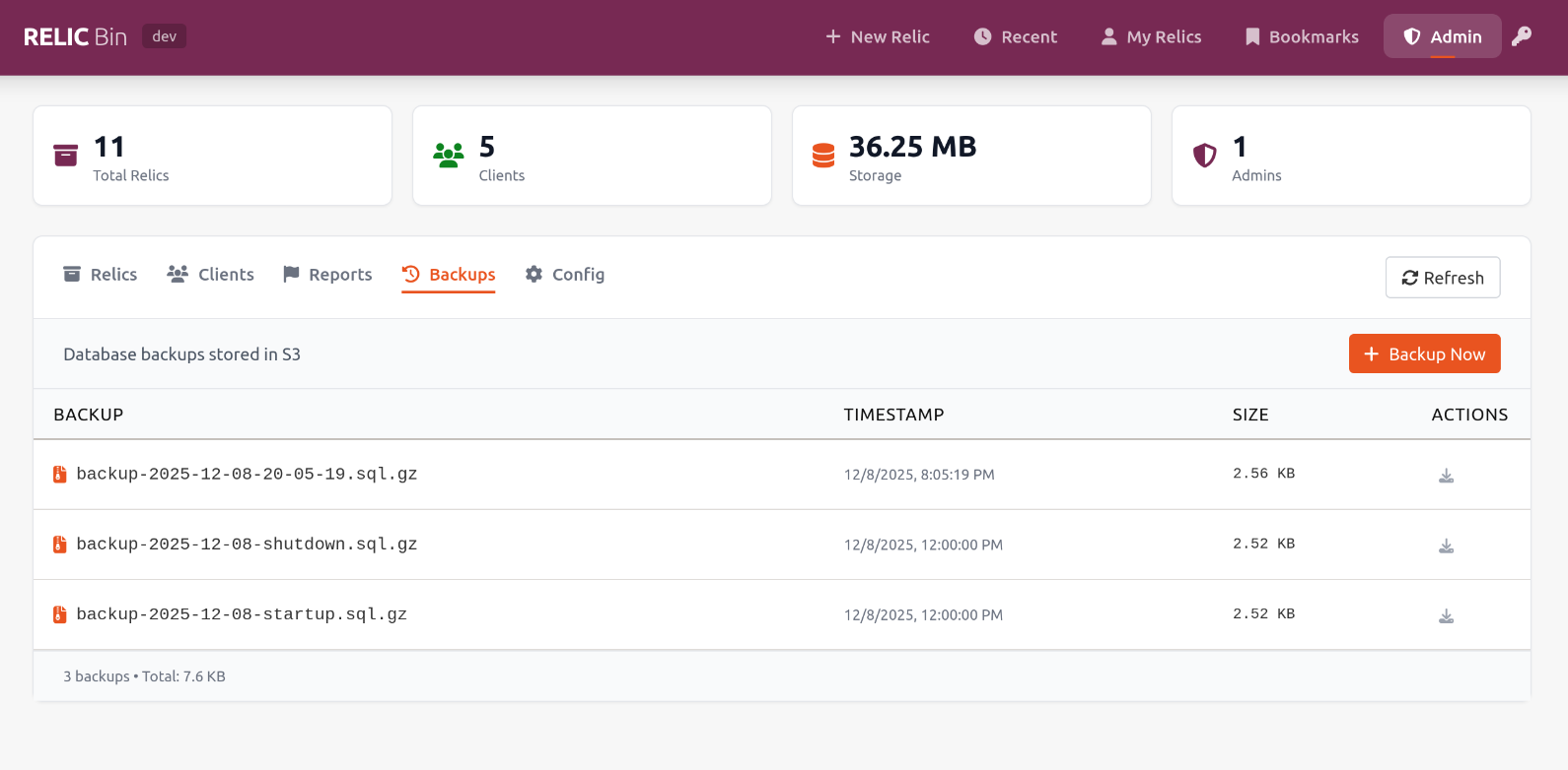 Admin Panel