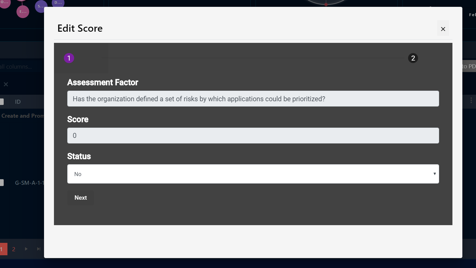 Edit Score Module