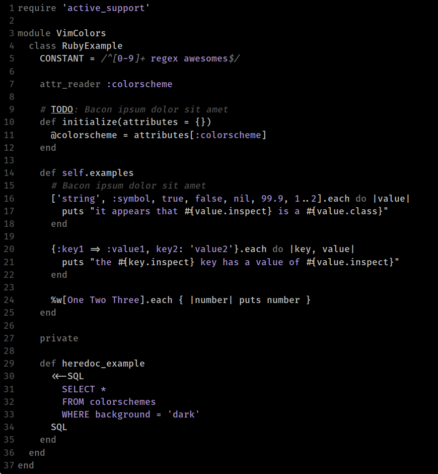 Photon - A dark and low-contrast colour scheme for Vim based on ...