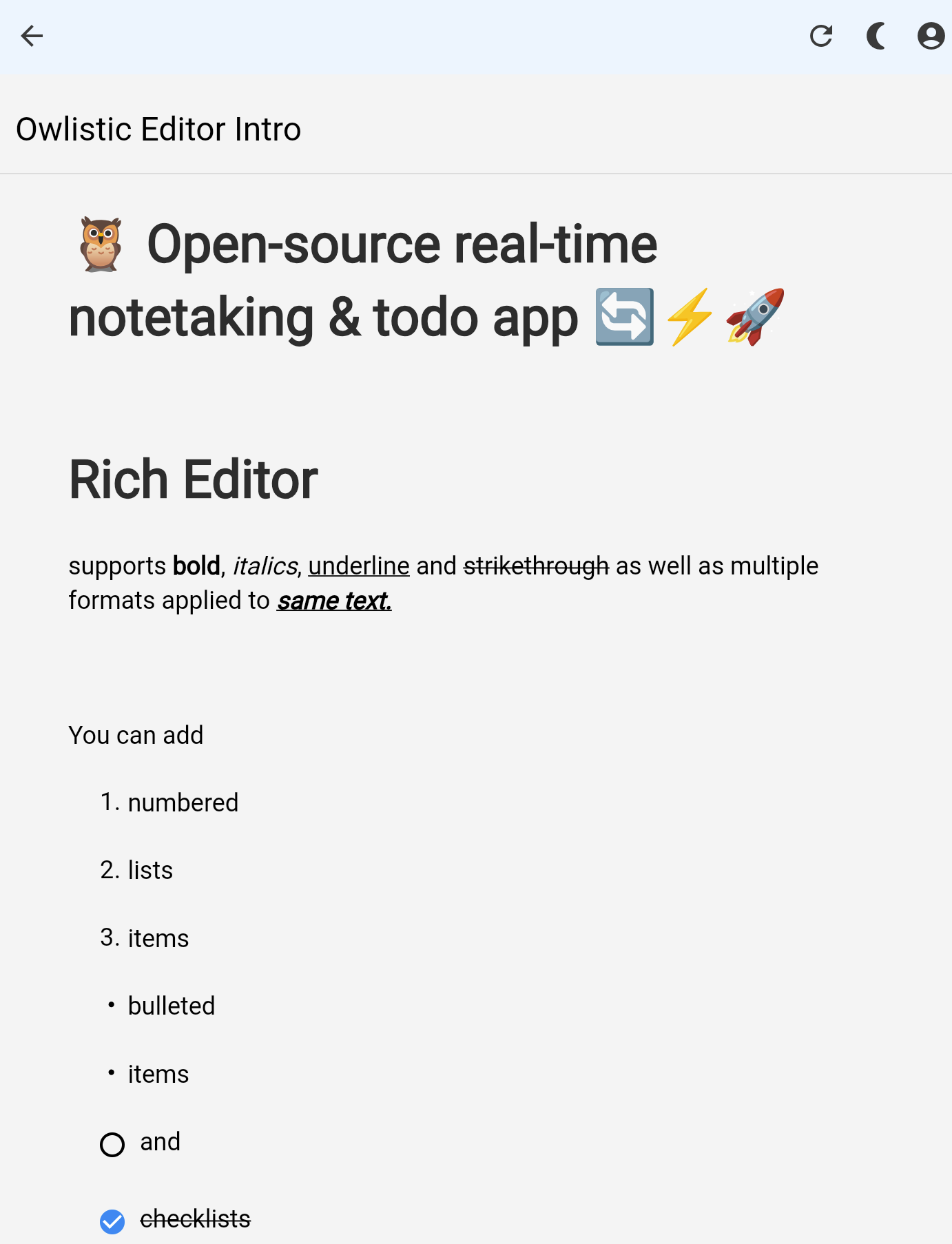 Editor Screen