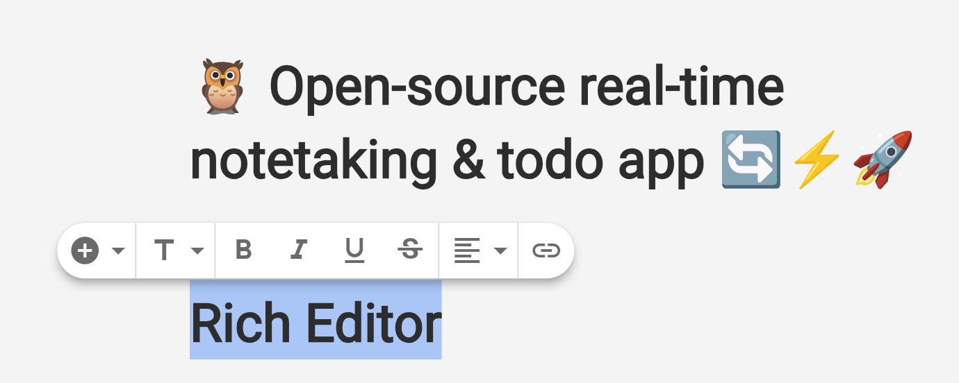 Editor Toolbar