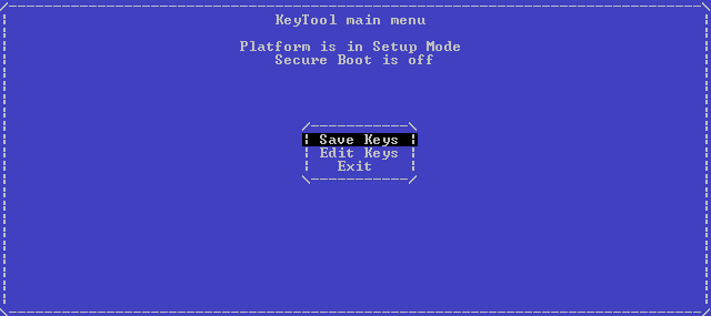 Main menu