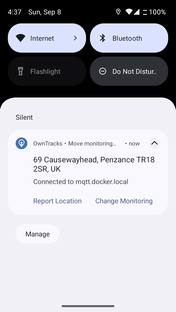 Screenshot 4 of OwnTracks — opens full size