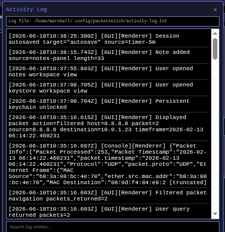 packetsnitch works!