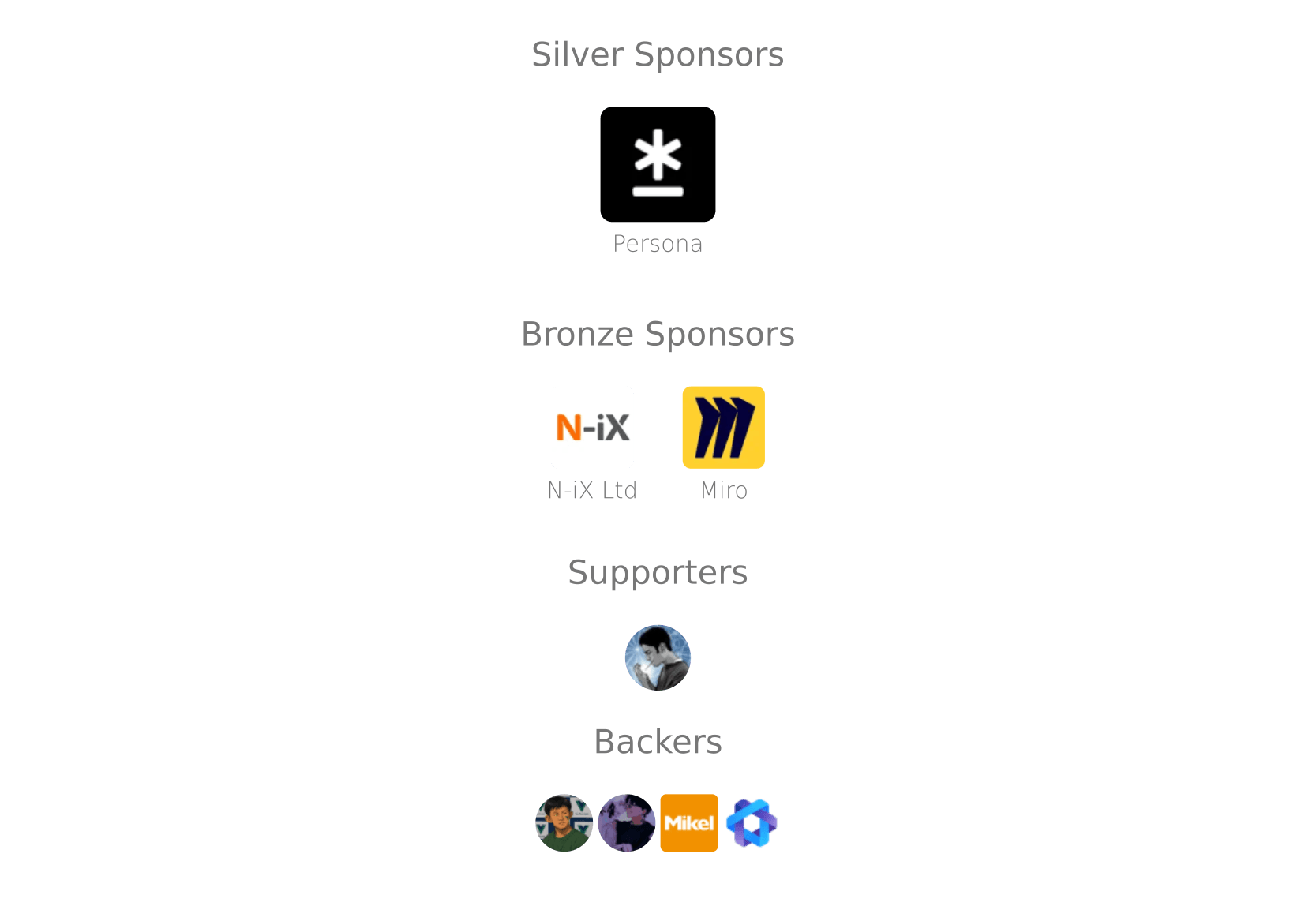Our sponsors
