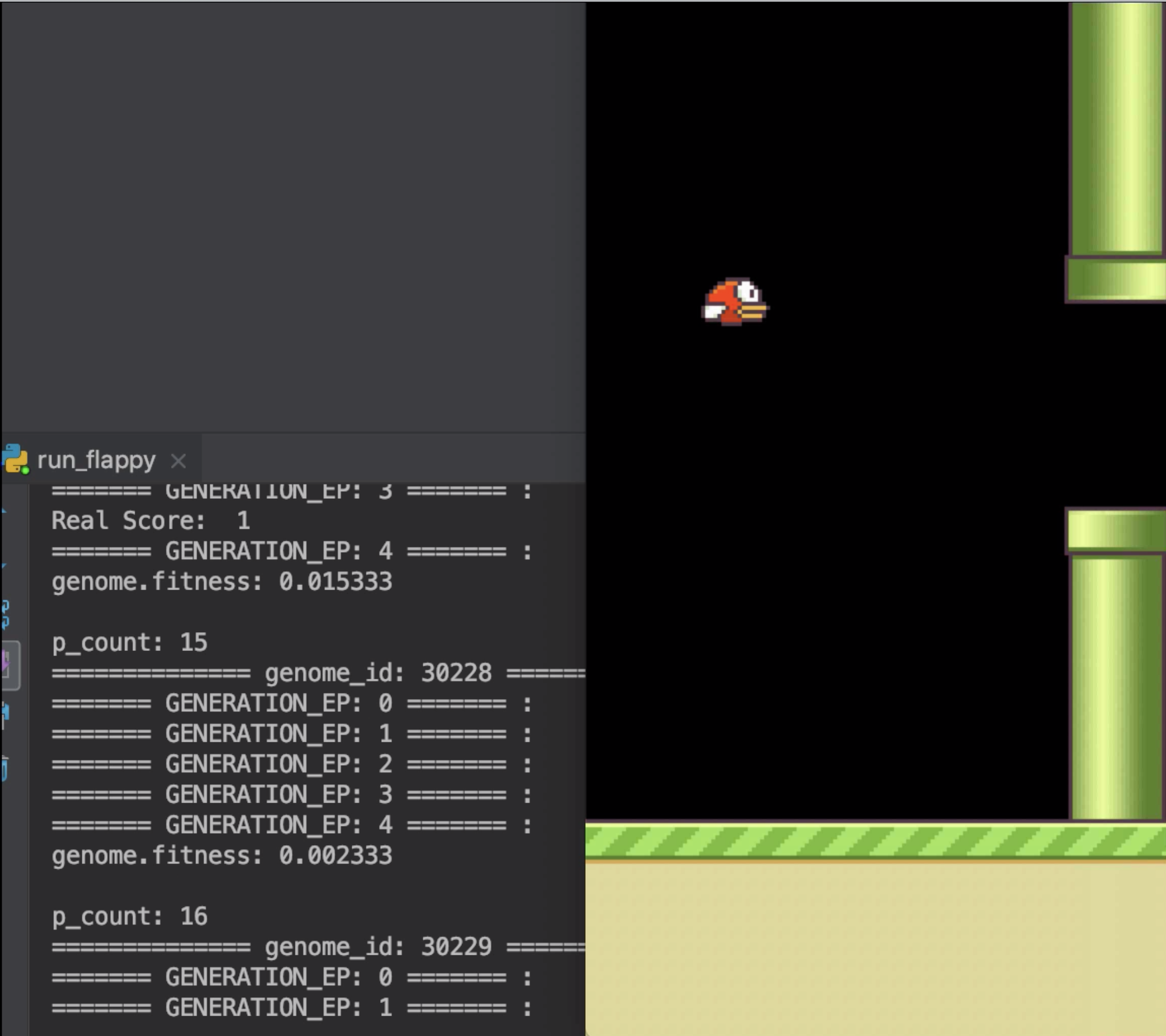 GitHub - oxenoxeno/FlappyBirdNEAT: RL with NEAT to get Flappy Bird ...