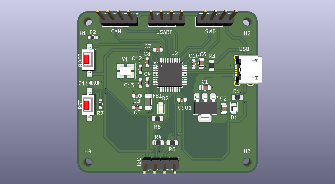 Stm32f103c8t6-breakout board, from the project README