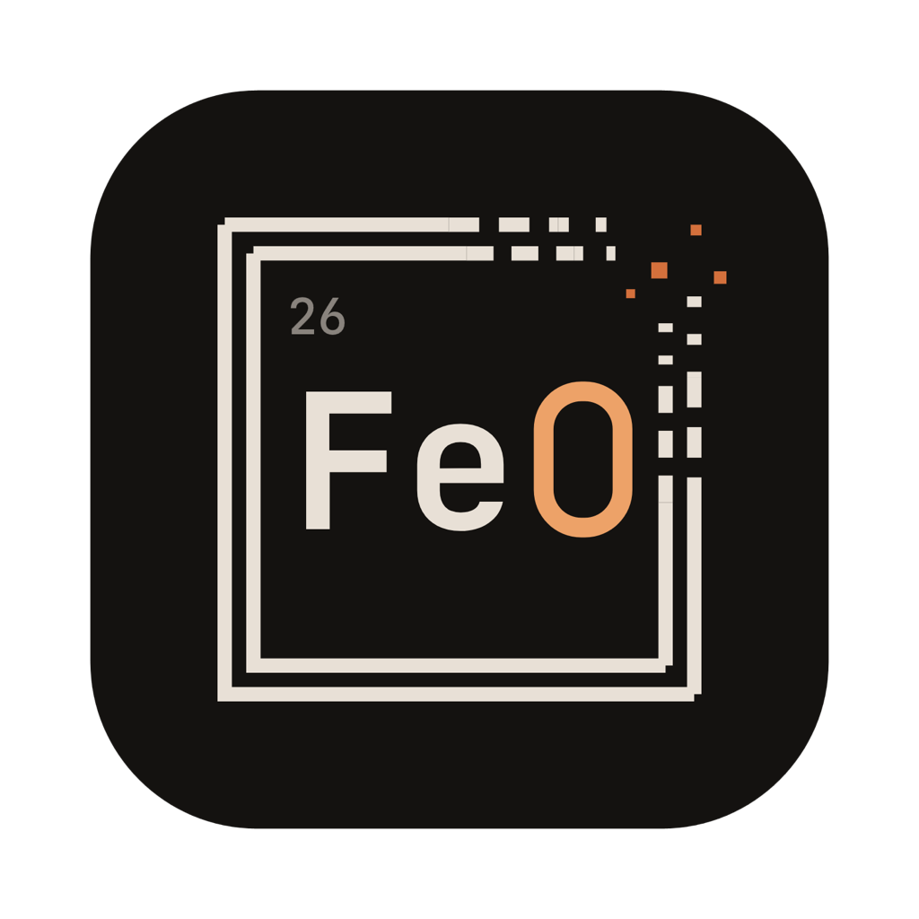 Oxide icon — a corroded iron terminal prompt