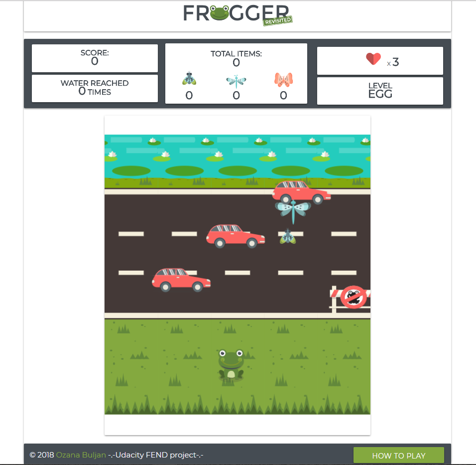 Frogger UI