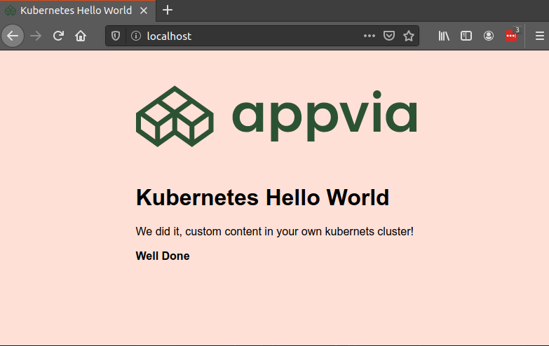 Kubernetes Appvia Hello world