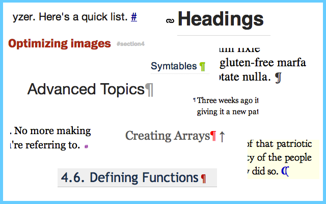 Anchoring links