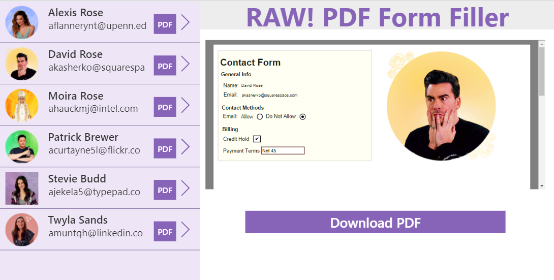 PDF Form Fill for Canvas