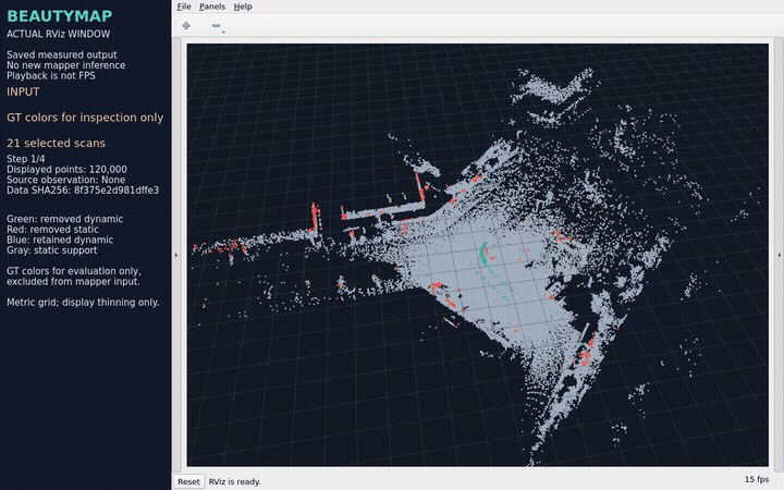 BeautyMap recorded RViz
