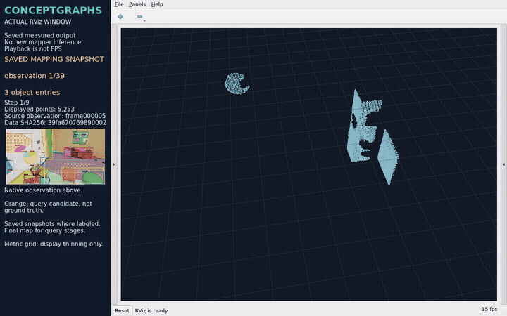 ConceptGraphs recorded RViz