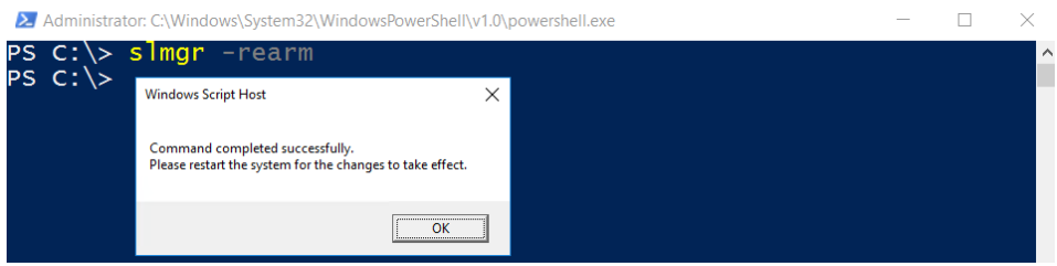 PowerShell運行延長180天