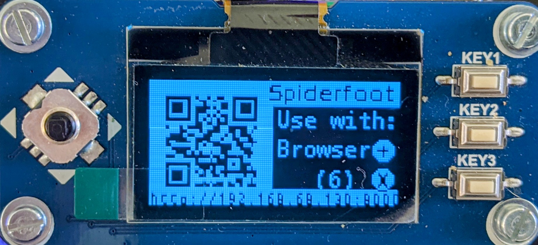 Displaying QR Code for Spiderfoot