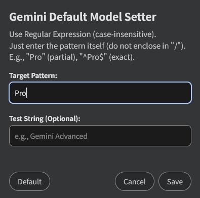 Settings Modal