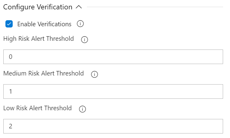 Configure Verification