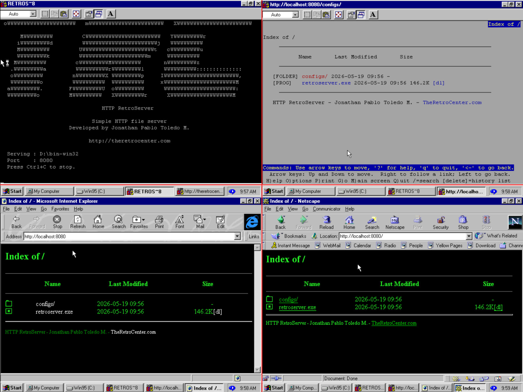 alt Running on Windows 95
