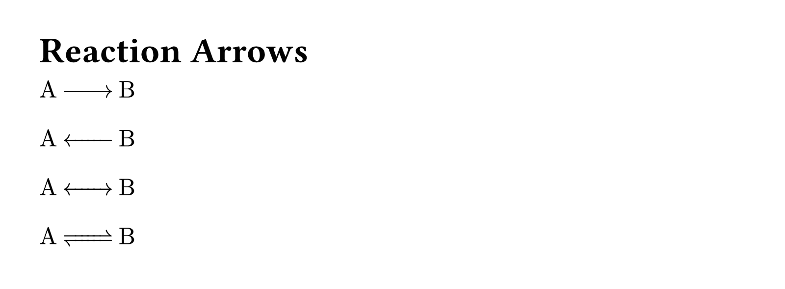 there are multiple supported reaction arrows
