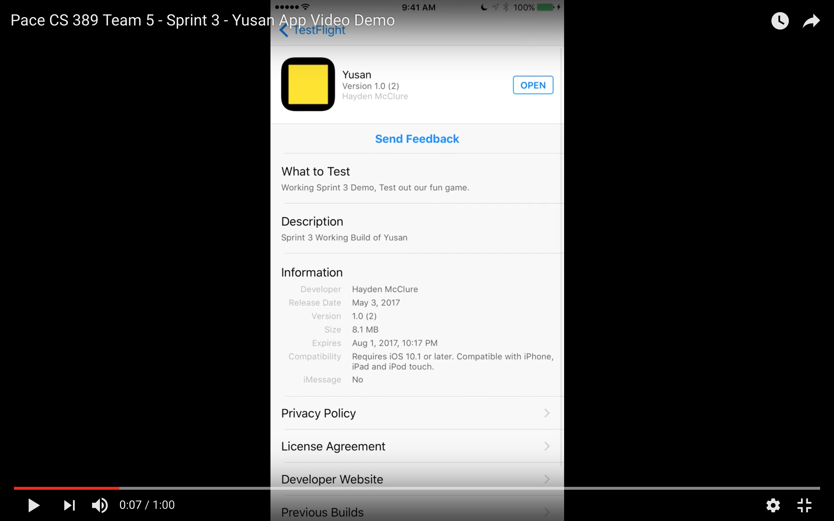 Sprint 3 Video Demo