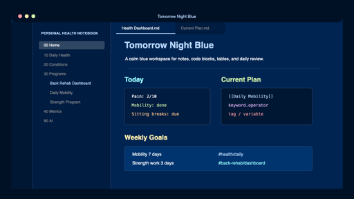 Tomorrow Night Blue preview