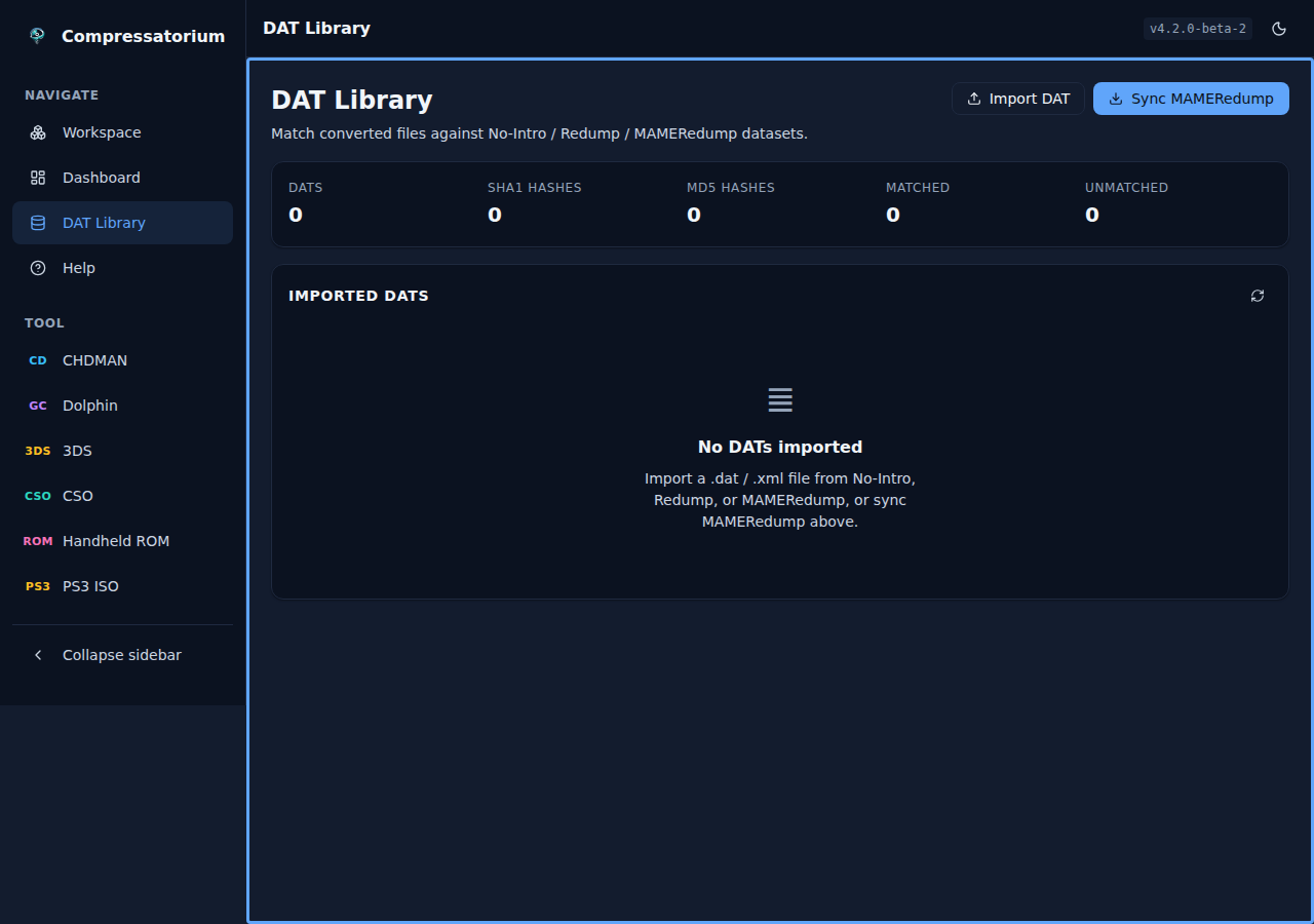 DAT Library, dark