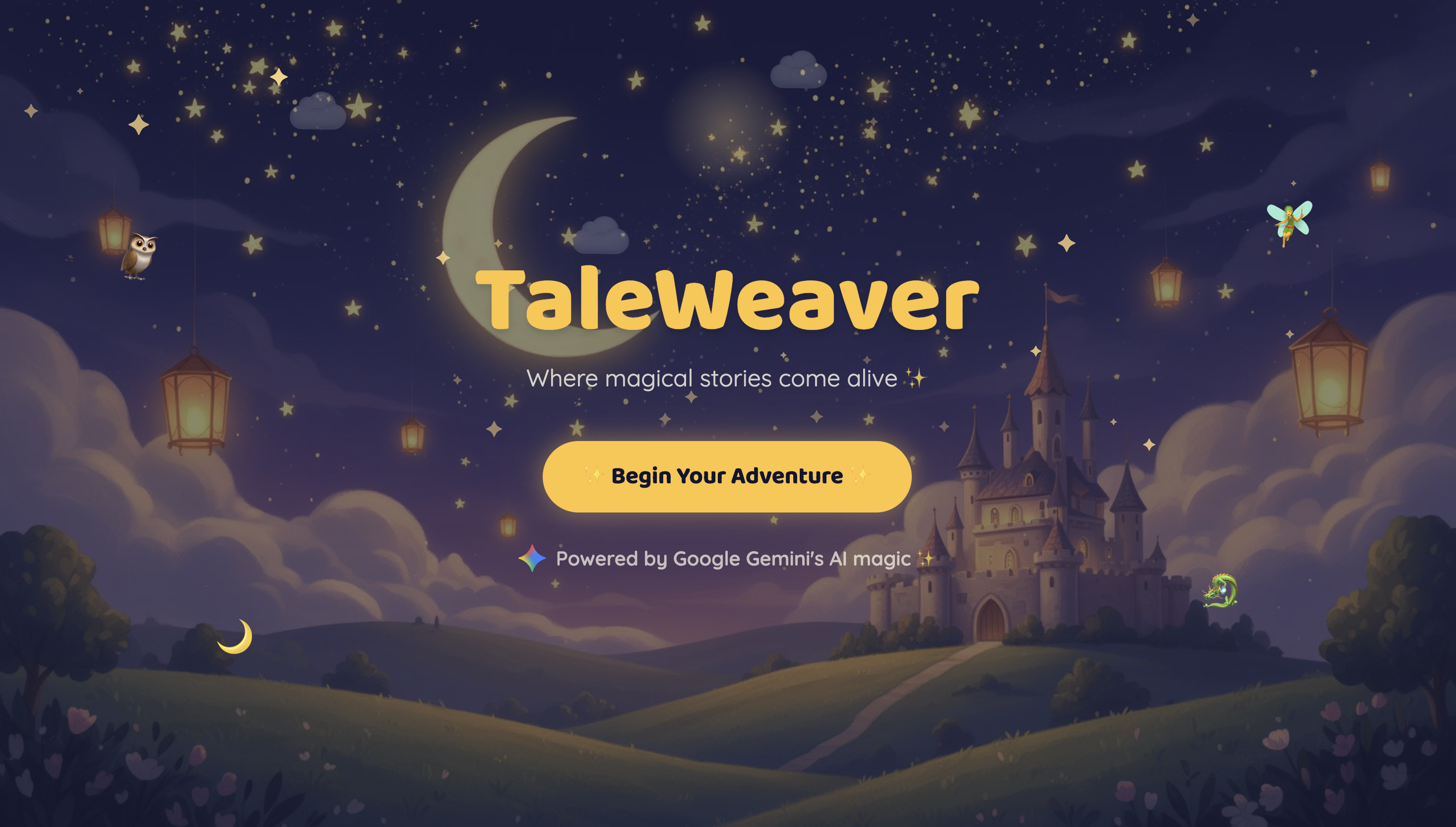 TaleWeaver Landing Page