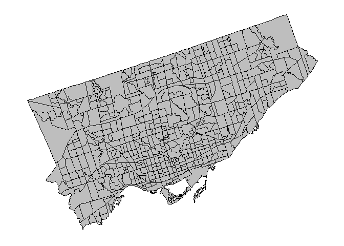 Census Tracts in Toronto, Ontario, Canada