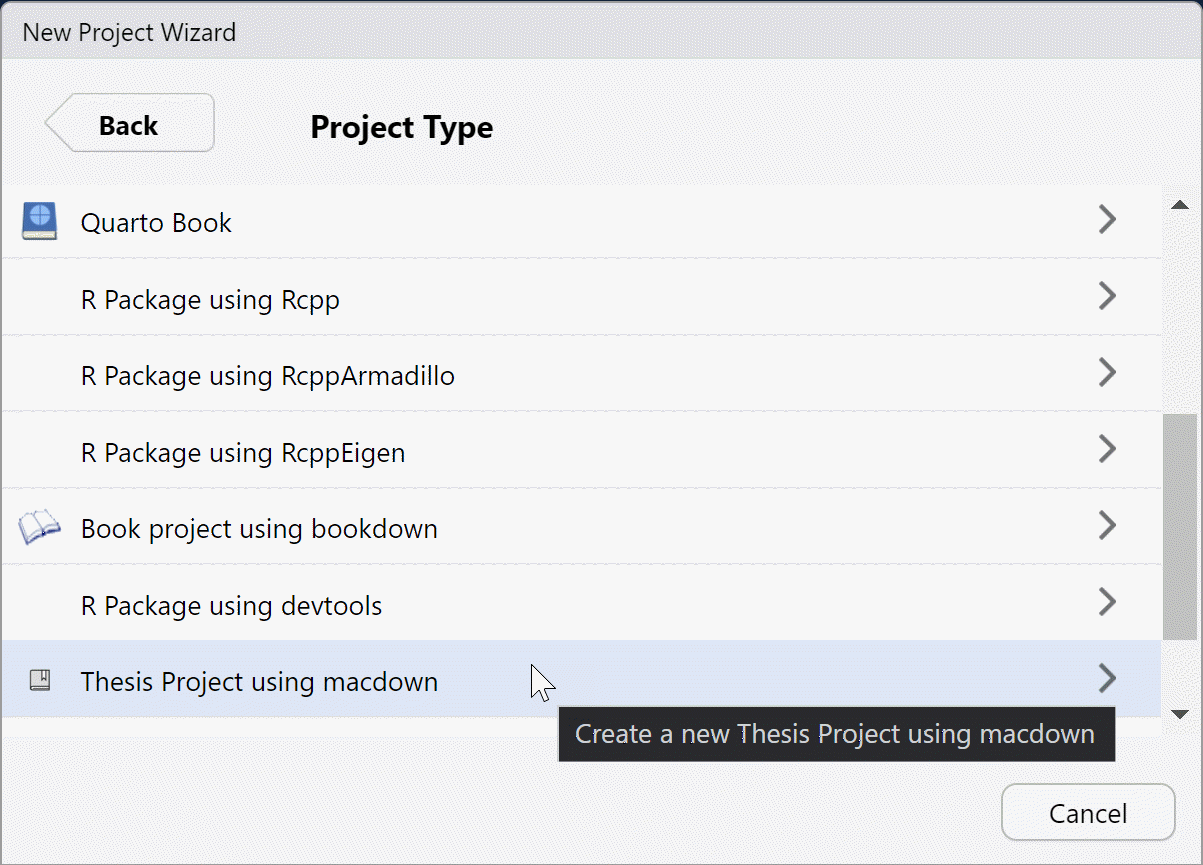 Type of project