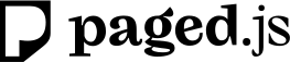 Paged.js logo - pagination in the browser