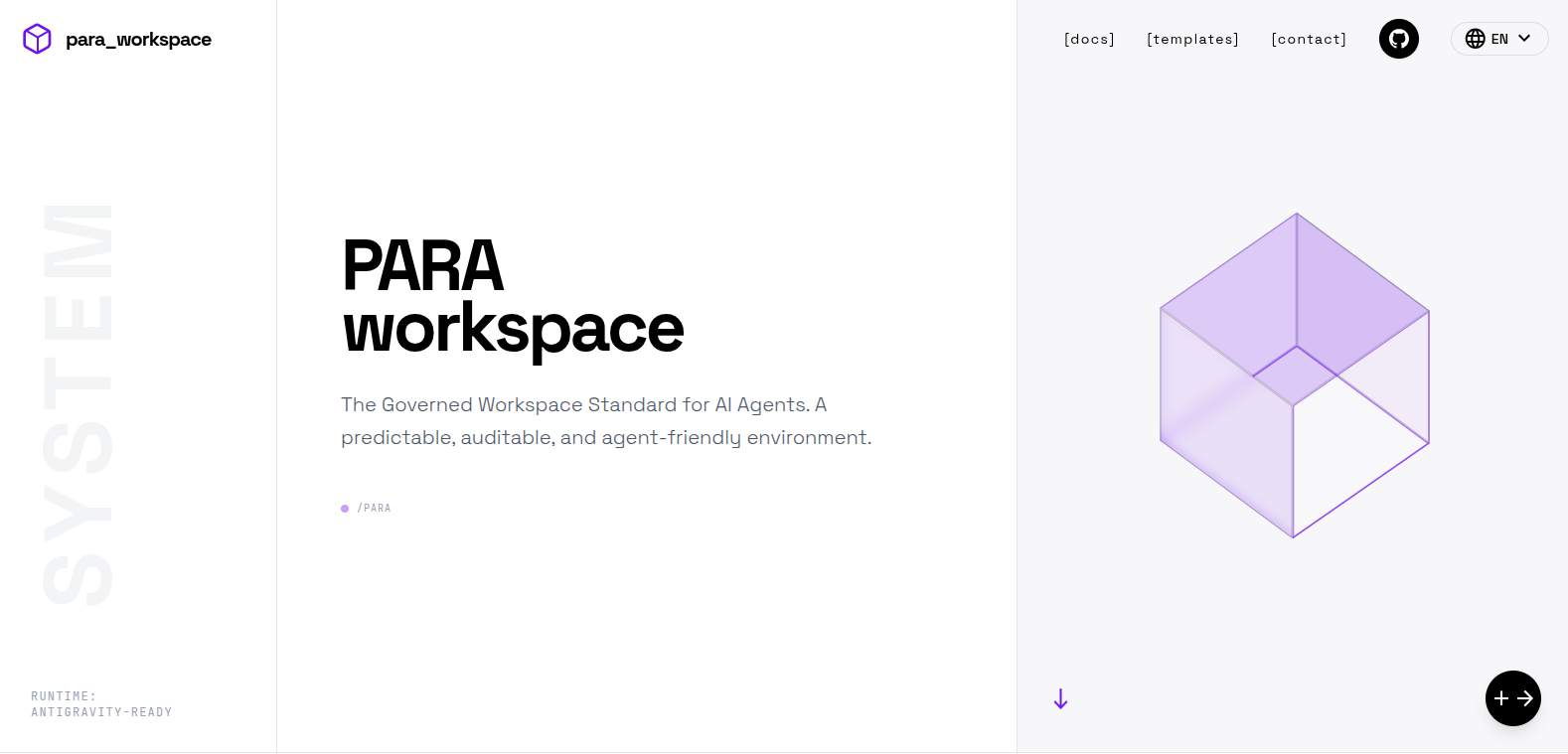 PARA Workspace Banner