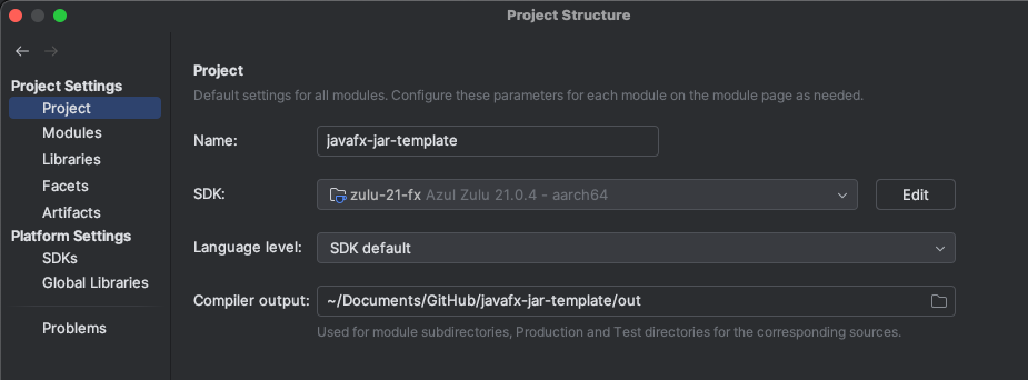 Configuring the SDK in IntelliJIDEA