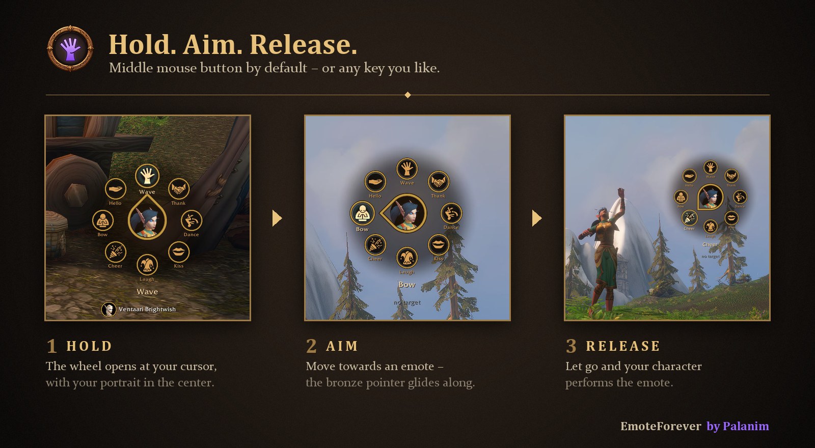 Hold, aim, release