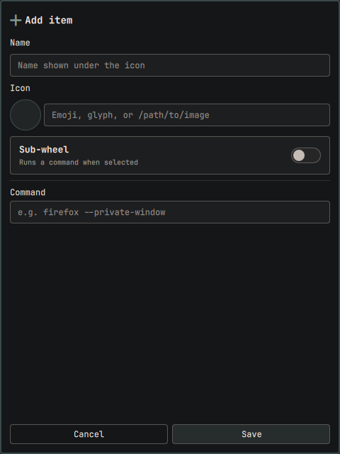 adding
items