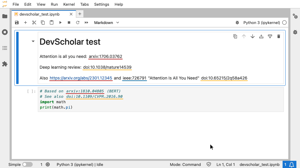 DevScholar demo