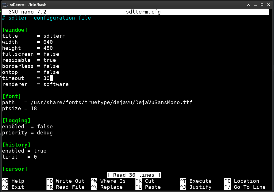 sdlterm screenshot