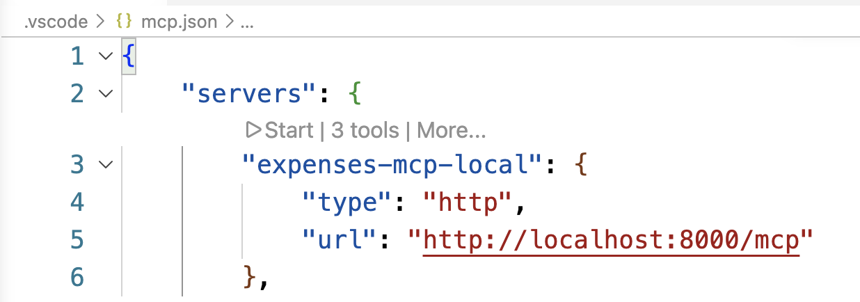 Start MCP server from CodeLens