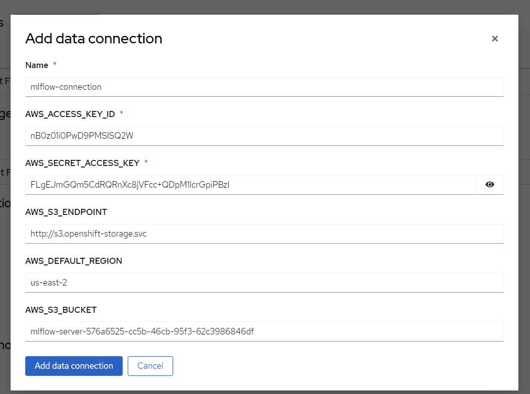 Data Connection Details