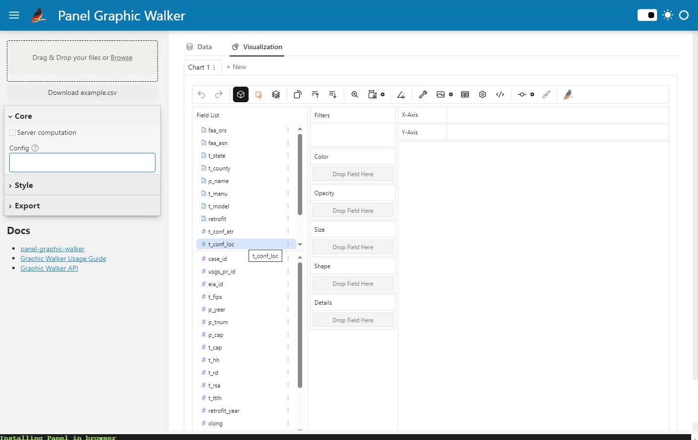 Panel Graphic Walker App Demo