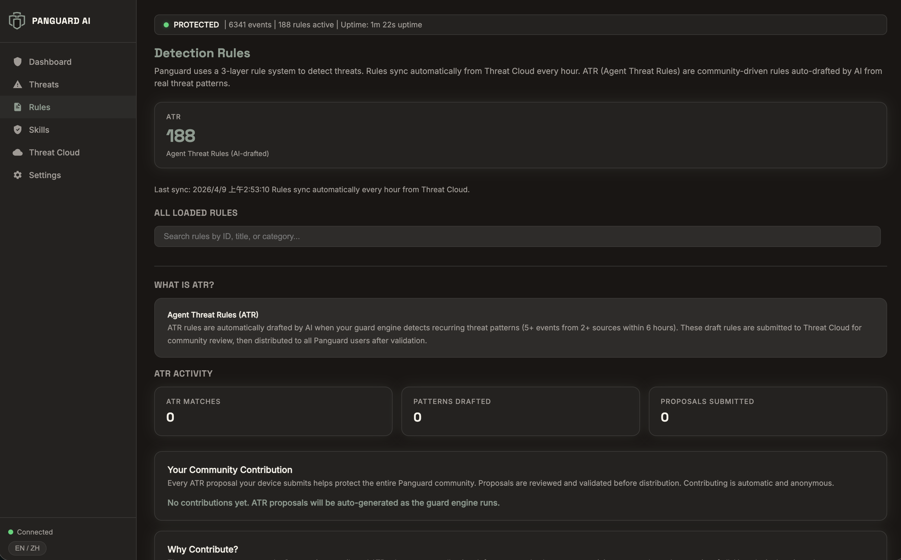 Rules — 108 ATR detection rules, community contribution
