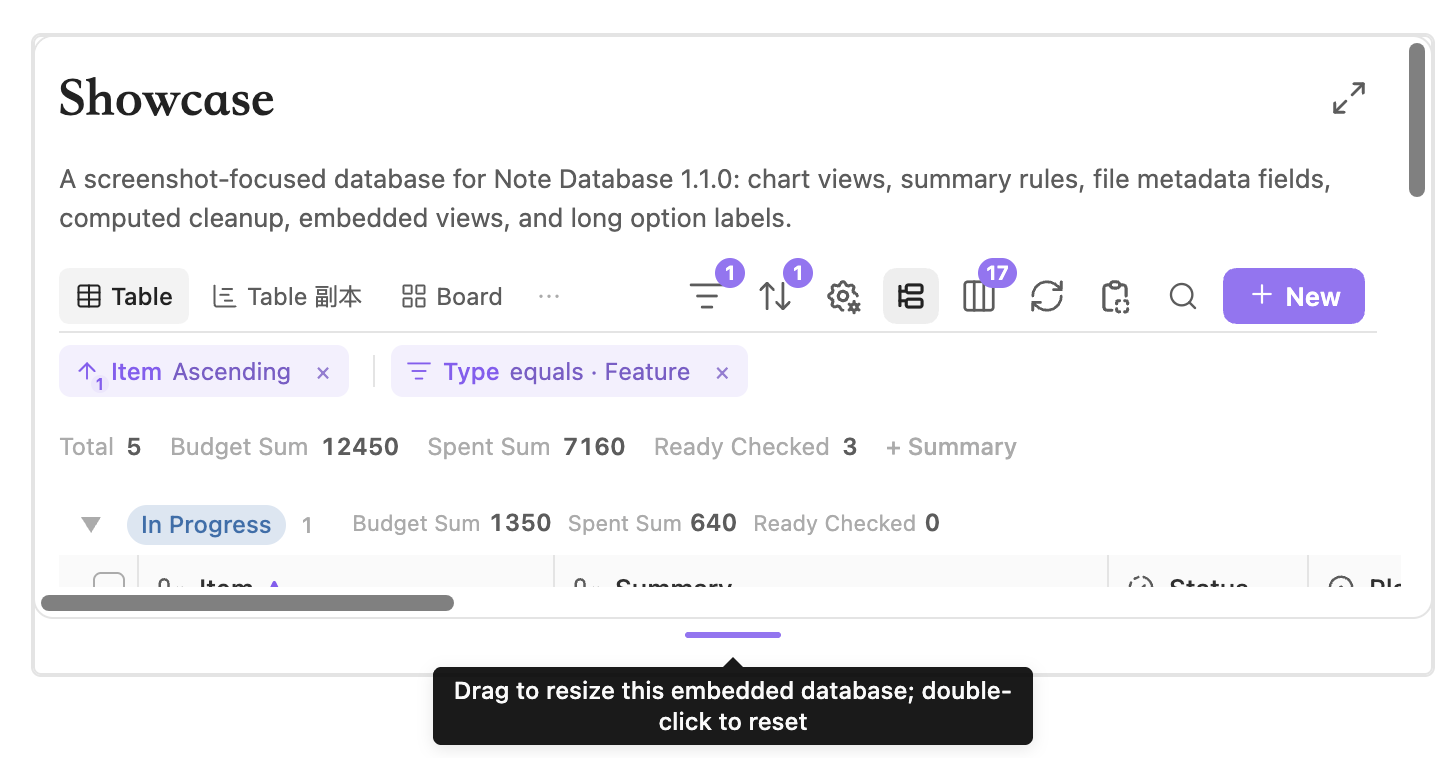 Note Database – Obsidian Plugin · Obsidian Stats